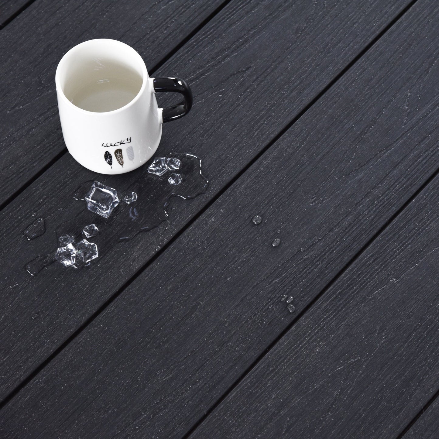Co-Extrusion Duo Composite Decking Board 3.66m - Light Grey/Anthracite