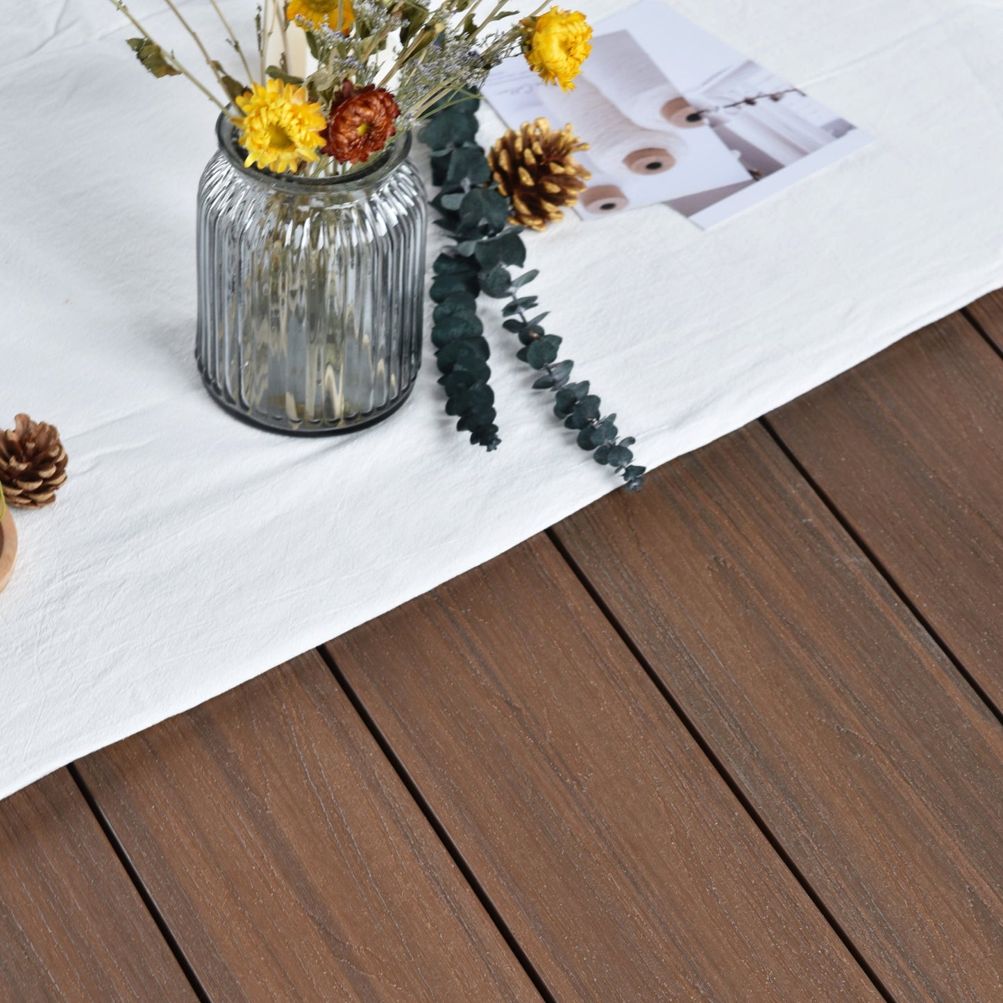 Co-Extrusion Duo Composite Decking Board 3.66m - Teak/Walnut