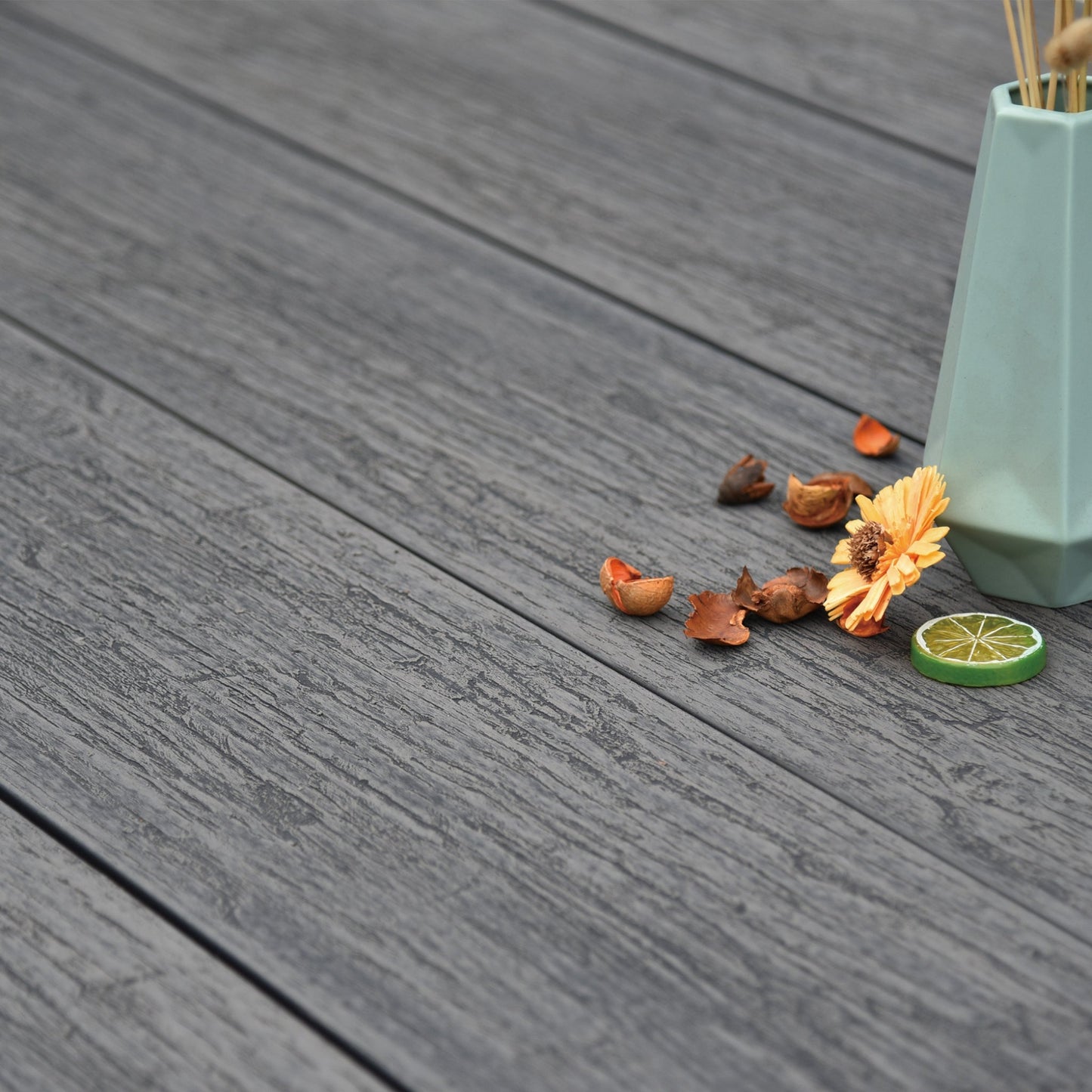 Light Grey Wide Max Woodgrain Board 3.66m